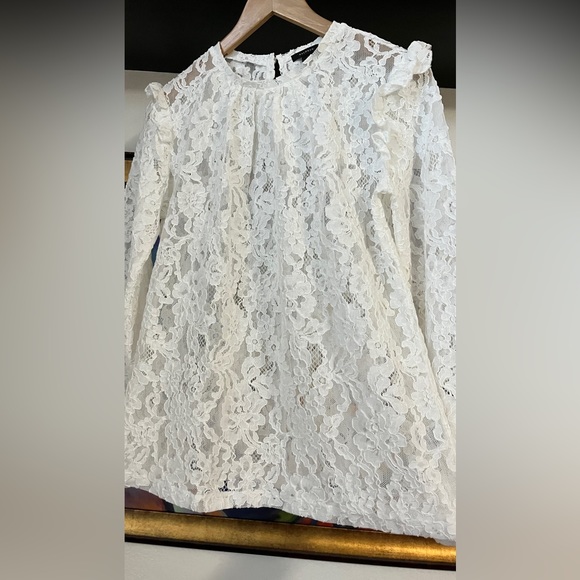 Lace White long sleeve top - Picture 2 of 6